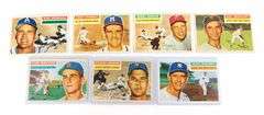 Lot of 7 Topps 1956 Baseball Cards