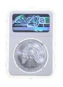 MS67 MINT ERROR 2000 American Silver Eagle - REV Struck Thru - NGC
