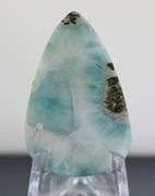 Rare 31.73ct patchwork blue Larimar cabochon