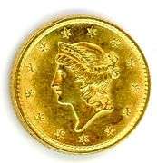 1851 Type One $1 Gold Piece
