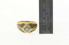 14K Yellow Gold 0.22 Ct Men's Diamond Vintage Wedding Ring