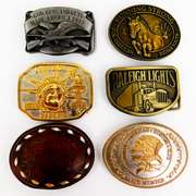 Nice Lot of 6 Vintage Belt Buckles