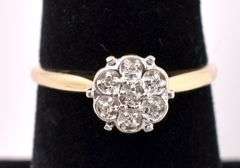 Dazzling Diamond Ring In Yellow Gold