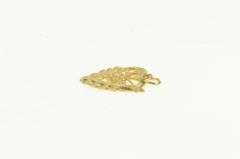 14K Yellow Gold I Love You Heart Valentine Arrow Cupid Charm/Pendant