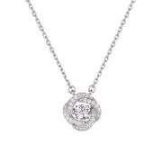 Beautiful - Platinum over 925 sterling silver dancing stone pendant