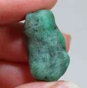 Large 37.81ct raw Emerald in matrix