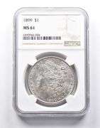 MS61 1899 Morgan Silver Dollar NGC