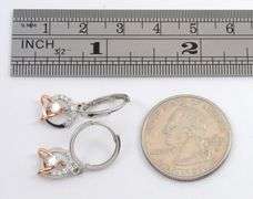 Sweet 14k WG Dangle Earrings