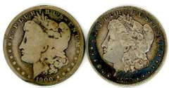 Two Different “O” Mint Morgan Silver Dollars: 1900-O & 1901-O