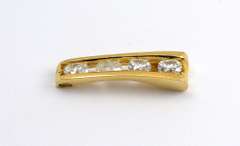 Sparkling Channel Set Diamond Pendant