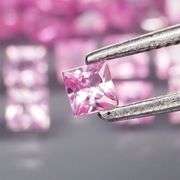 Rare HEATED ONLY 2.66ct pink Sapphire set