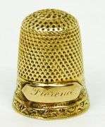 Antique 14K Gold Thimble
