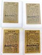4 Bowman 1952 Baseball Cards