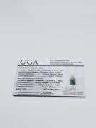 Stunning 10.75 Carat Cushion Emerald and White Sapphire Sterling Sliver Pendant Necklace.