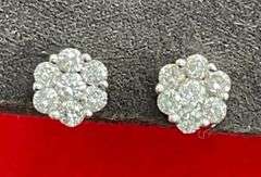 14K YELLOW GOLD DIAMOND STUDS