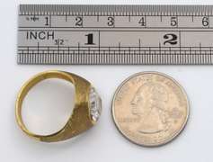 Man's White Sapphire Ring