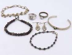 Group Lot of Vintage 925 Sterling Silver Jewelry