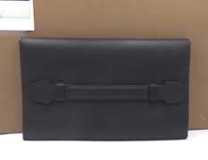 Burberry Pearson Pebbel Leather Clutch Bag