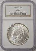 1898 O U.S Morgan Silver Dollar NGC MS 64 Old Holder