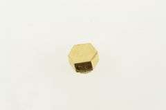 14K Yellow Gold Victorian Style Coral Slide Bracelet Charm/Pendant