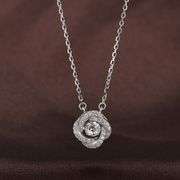 Beautiful - Platinum over 925 sterling silver dancing stone pendant