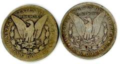Two Different “O” Mint Morgan Silver Dollars: 1900-O & 1901-O