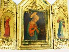 Vintage Large Italian Florentine Triptych