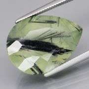 Superb 11.55ct rutilated Prehnite