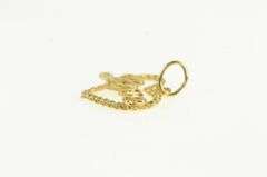 14K Yellow Gold Love Valentine Heart Vintage Romantic Charm/Pendant