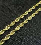 10K YELLOW GOLD 24" ROPE CHAIN