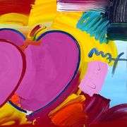 Two Hearts by Peter Max