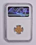 Error AU55 1861 $1 Indian Princess Head Gold Dollar Rotated Dies NGC
