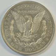 Semi-Prooflike 1921-D Morgan Silver Dollar. Fully struck