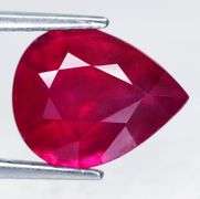 5.00 Carat Natural Ruby Loose Solitaire Pear Cut Gemstone
