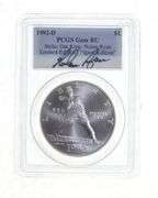 BU 1992-D Olympic Baseball Commemorative Silver Dollar Sign Ryan PCGS