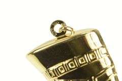 18K Yellow Gold 3D Puffy Queen Nefertiti Ancient Egyptian Pendant