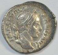 Near Mint Ancient Roman Silver Denarius of Severus Alexander, 222-235 AD