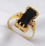Stylish Black Onyx Ring