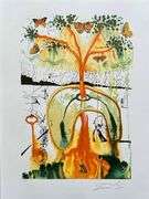 Salvador Dali, 'Mad Tea Party'  Lithograph