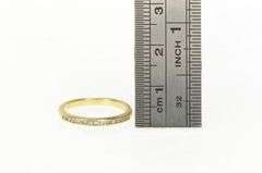 14K Yellow Gold Classic Diamond Channel Wedding Band Ring
