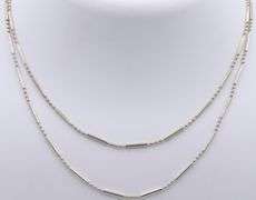 Lot of 2 Vintage Sterling Silver Chains