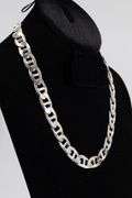 .925 Sterling Silver Large 13mm Anchor Chain 20 Inches