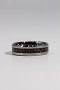 8mm Tungsten Carbide Wedding Band w/Carbon Fiber Inlay Size 15