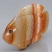 Gorgeous 35.73ct striped Agate carving