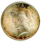 Almost Uncirculated 1922 Peace Silver Dollar