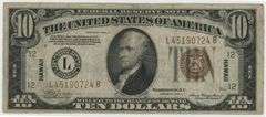 Scarce Series of 1934-A $10 Hawaii Federal Reserve Note