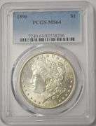 1896 U.S Silver Morgan Dollar PCGS MS 64