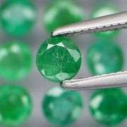 Outstanding 3.03ct real Colombian Emerald set