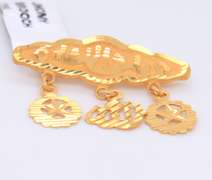 21kt Yellow Gold Religious Brooch