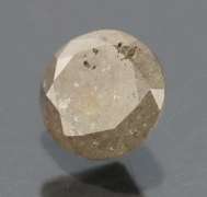 Unique .53ct smooth cut Silver Diamond solitaire